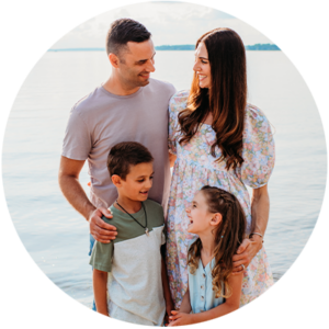 The Antoine family at the beach.