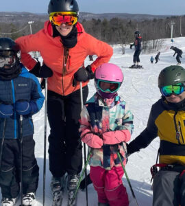 The Antoine Family hit the slopes at SCIO's ski day.