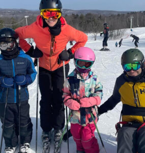 The Antoine Family hit the slopes at SCIO's ski day.