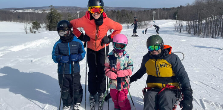 The Antoine Family hit the slopes at SCIO's ski day.