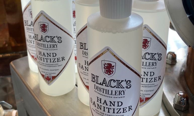 bottles of hand sanitizer