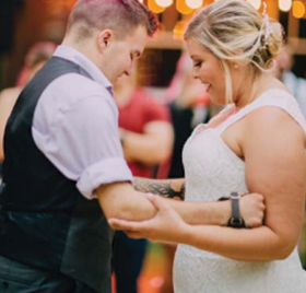 Chris Rice dancing with his wife