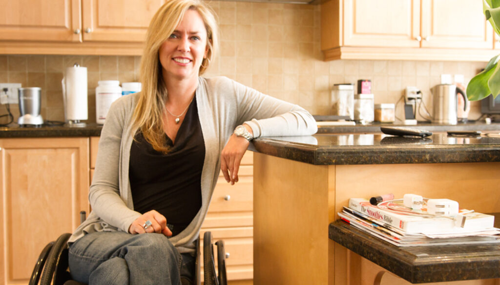 Joanne Smith in her kitchen