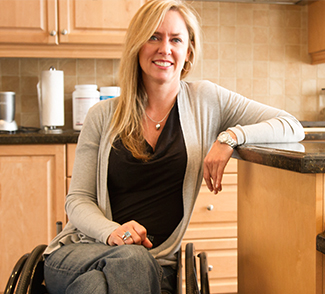 Joanne Smith in her kitchen
