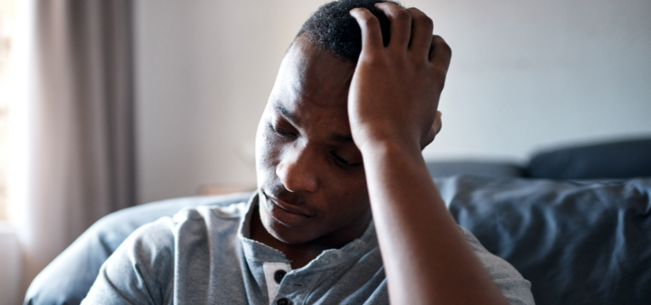 Image of a worried man