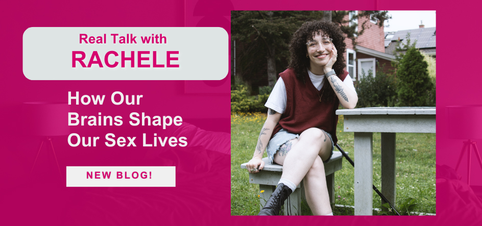 Rachele sitting at picnic table text