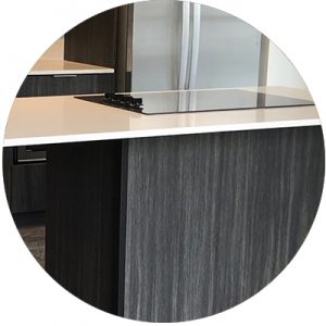 Roll-in accessible kitchen