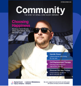 Cover of Spring/Summer 2024 issue of Community Magazine depicting Stuntman, David Holmes.