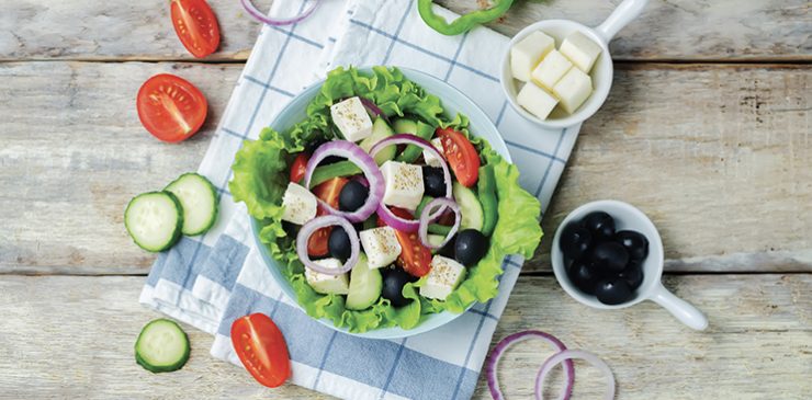 Summer greek salad