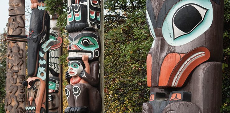 Totem poles in Canada